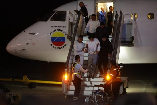 Llegada de migrantes venezolanos a Caracas
