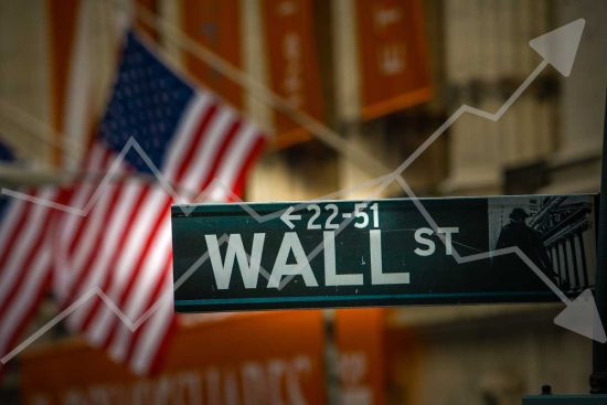 letrero de wall street, la bolsa de nueva york hoy