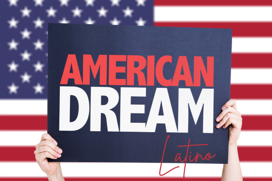 bandera, sueño americano latino