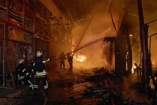 ataque con drones, guerra en Ucrania, estación ferroviaria Shostka MundoNOW