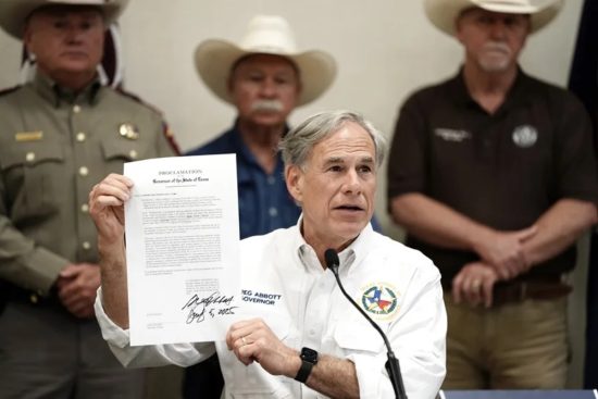 Greg Abbott issues New York tax threat