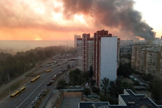 Puerto de Pivdennyi bajo ataque en Odesa