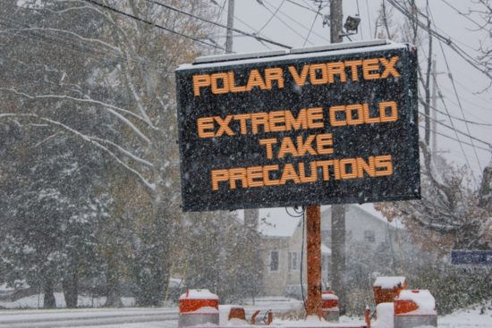 Nuevo vórtice polar en EEUU