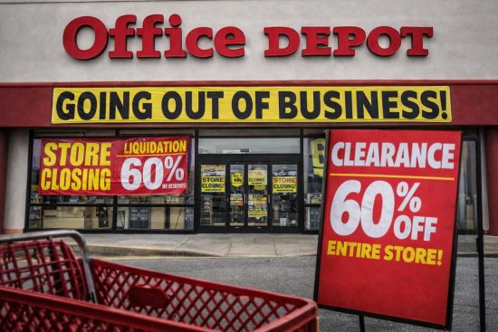 Cierre de Office Depot activa liquidación total
