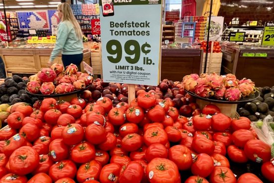 precio del tomate en EEUU