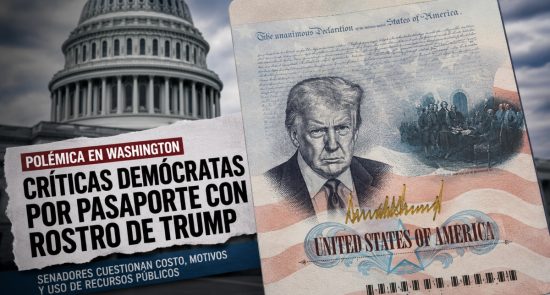 Pasaporte con imagen de Trump genera polémica política