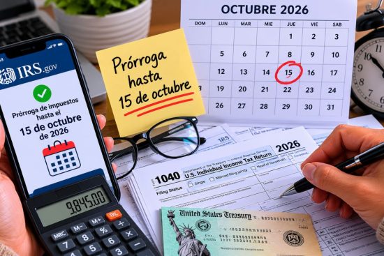 prórroga para declarar impuestos 2026