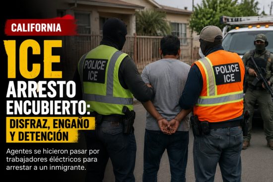 ICE realiza un arresto encubierto en California