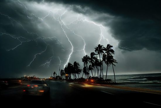 Tormenta tropical en Texas