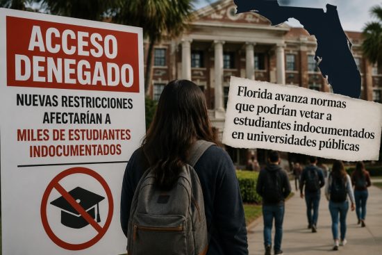 Estudiantes indocumentados en Florida enfrentarían histórico veto universitario, Florida Closes Public Universities to Undocumented Students