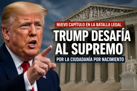 Trump busca revertir el fallo sobre ciudadanía por nacimiento